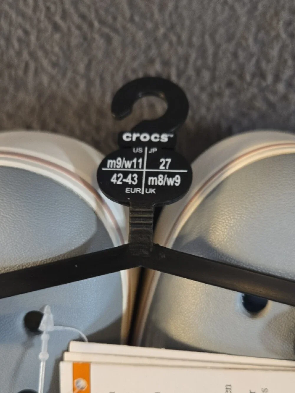 CROCS Classic Clog in Light Gray Unisex M 9 W 11